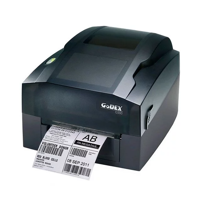 Принтер Godex G300 UES, термотрансферный, 203 dpi, 4 ips, USB, RS232, Ethernet