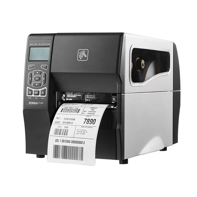 Термотрансферный принтер ZT230; Zebra, 203 dpi, USB, RS-232, LAN, отделитель с подмоткой